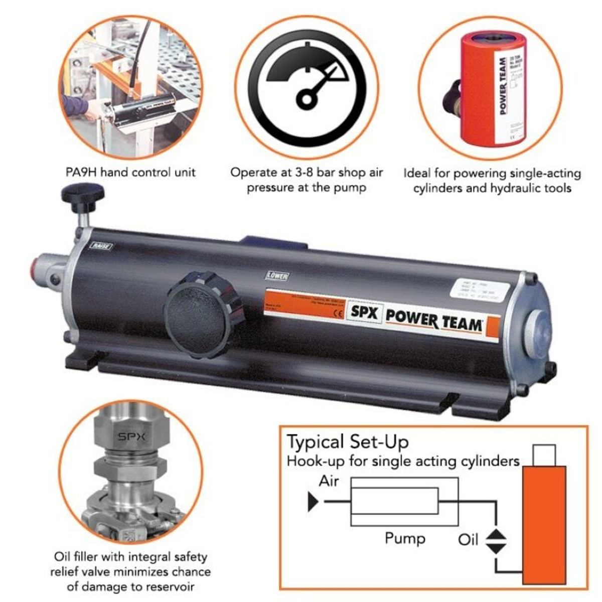 Power Team PA9H Air Pump